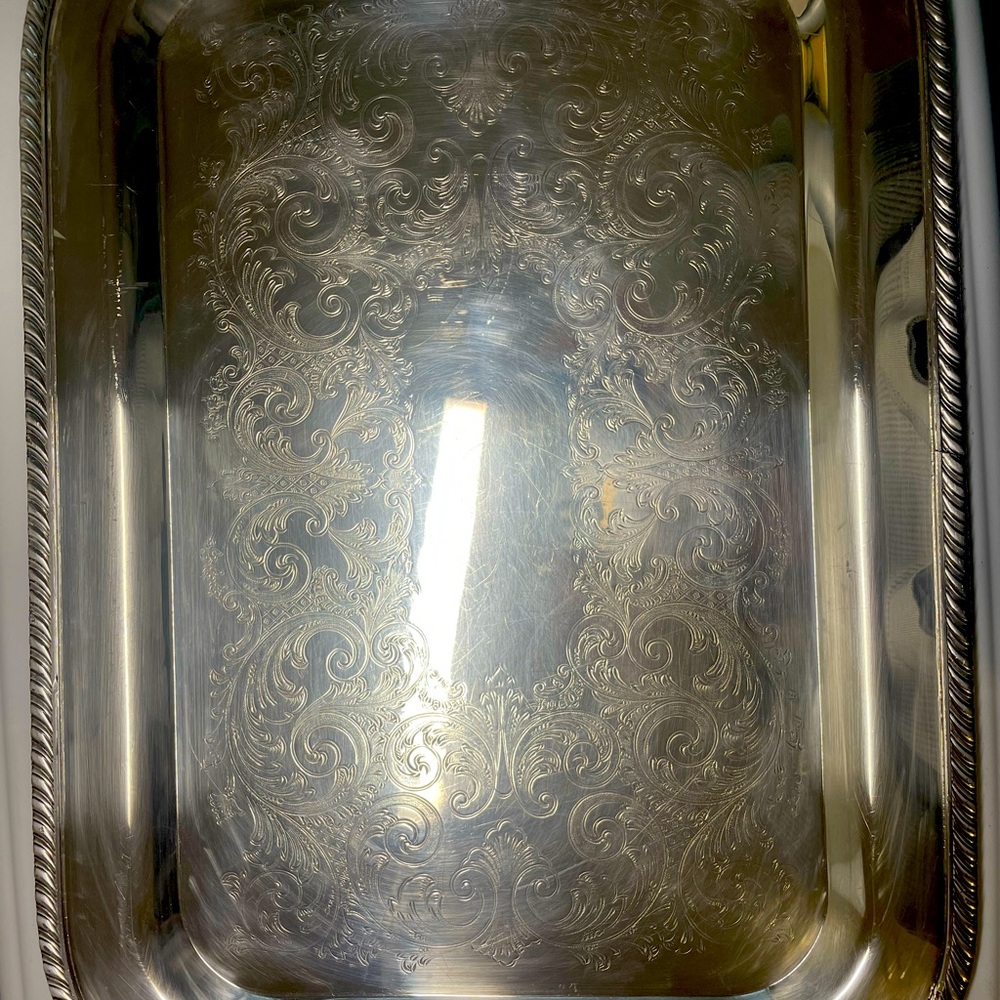 F B Rogers Silver Co 1883 Silver Plate serving tray